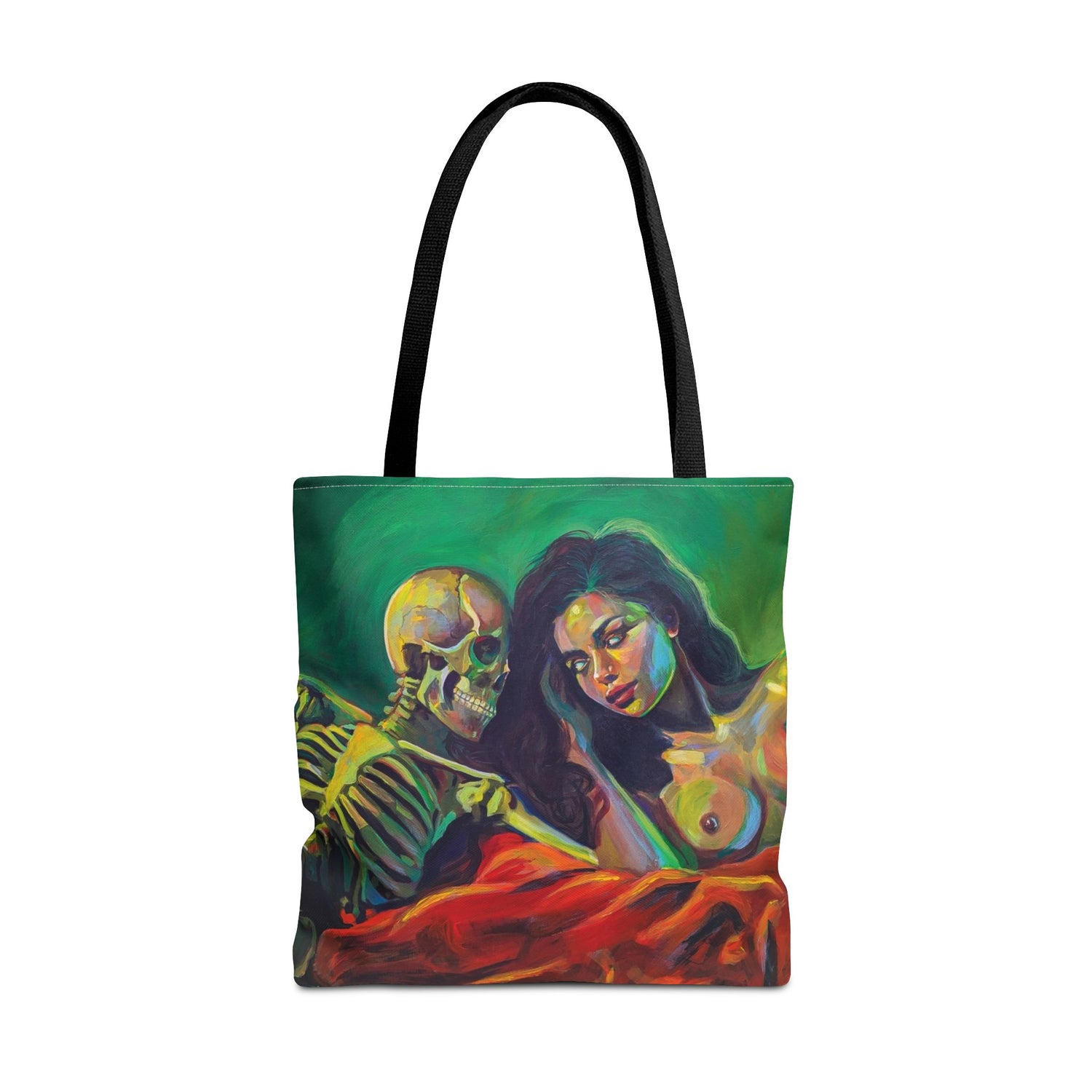 "Death Fucks Us All" Tote Bag