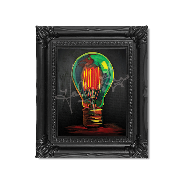 "Light Bulb No. 1" Mini Masterpiece Framed Print