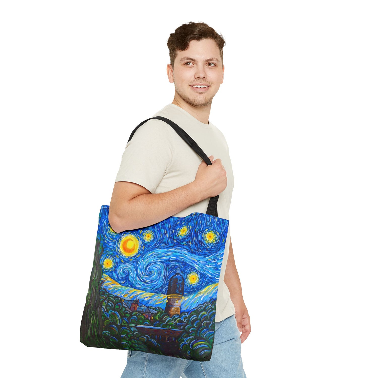 "A Starry Night in Ypsilanti" Tote Bag
