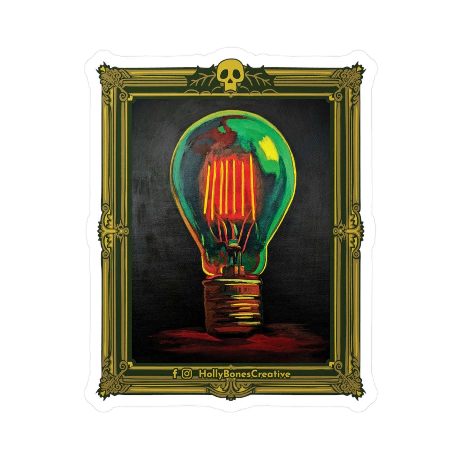 "Light Bulb No. 1"  Sticker