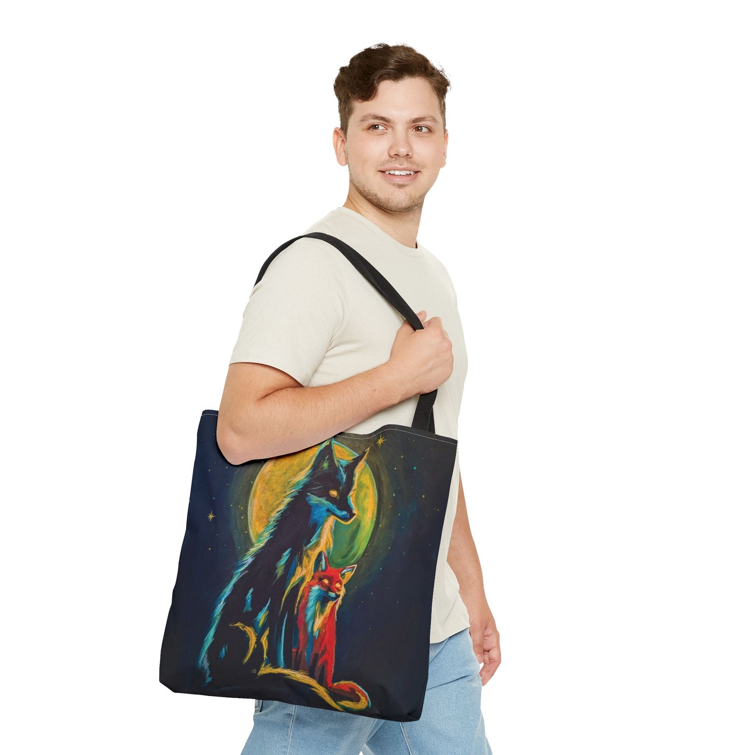 "Fox & Wolf No. 1" Tote Bag