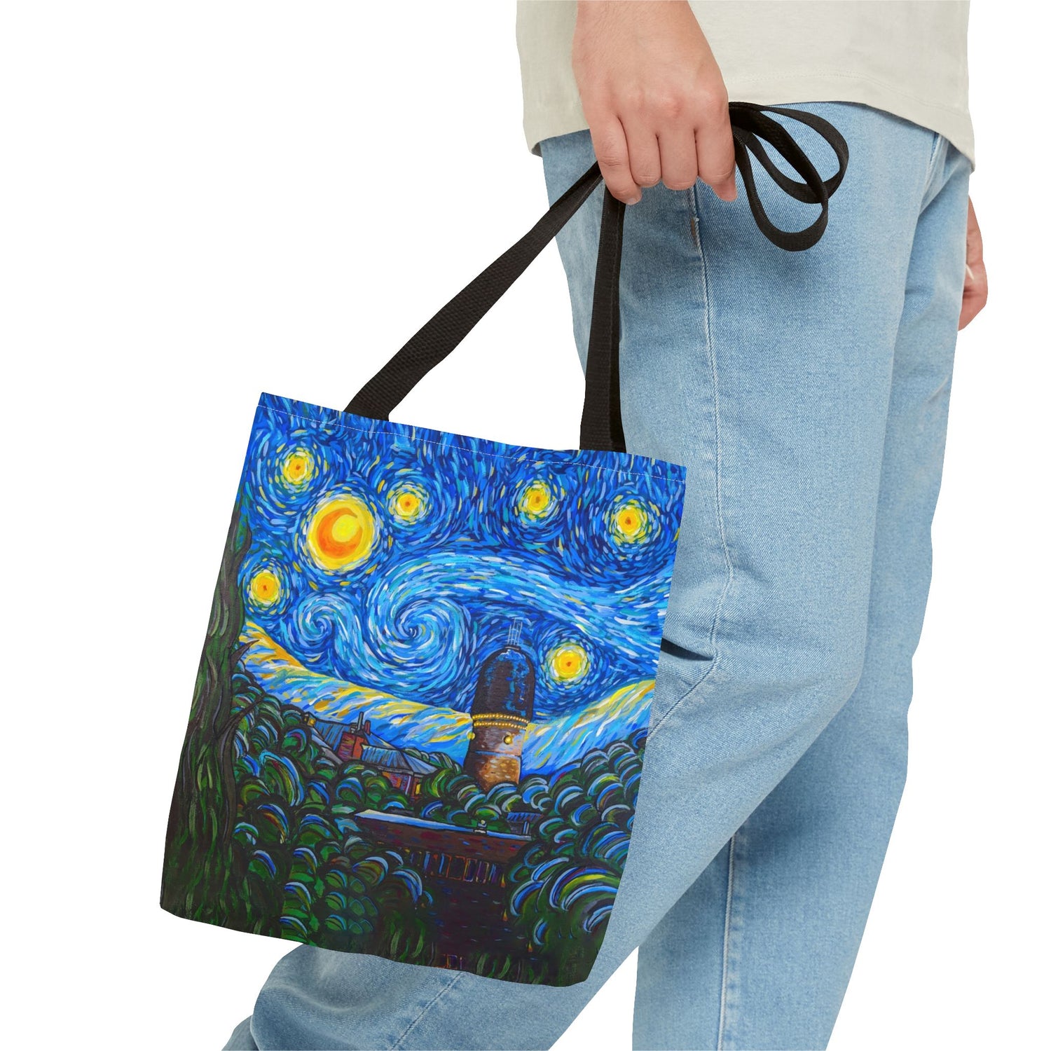 "A Starry Night in Ypsilanti" Tote Bag