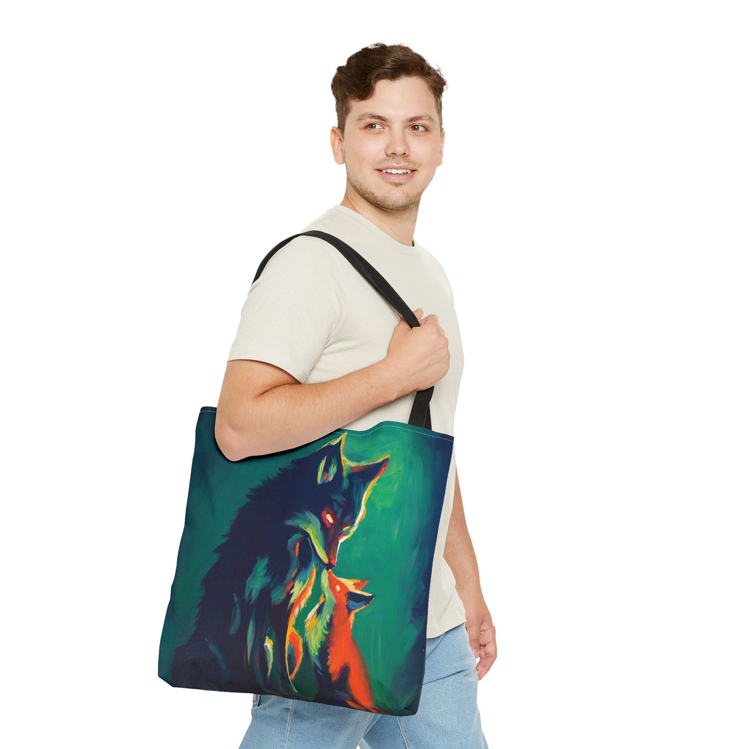 "Fox & Wolf No. 2" Tote Bag