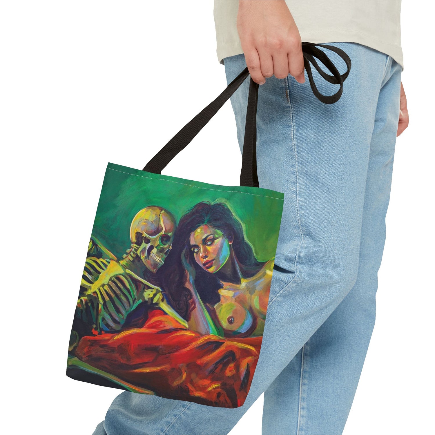 "Death Fucks Us All" Tote Bag
