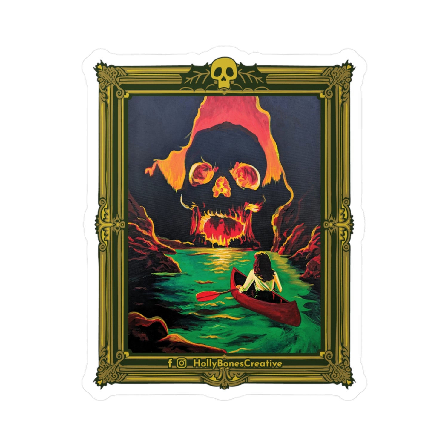 "Mystery At Skull Cave"  Sticker