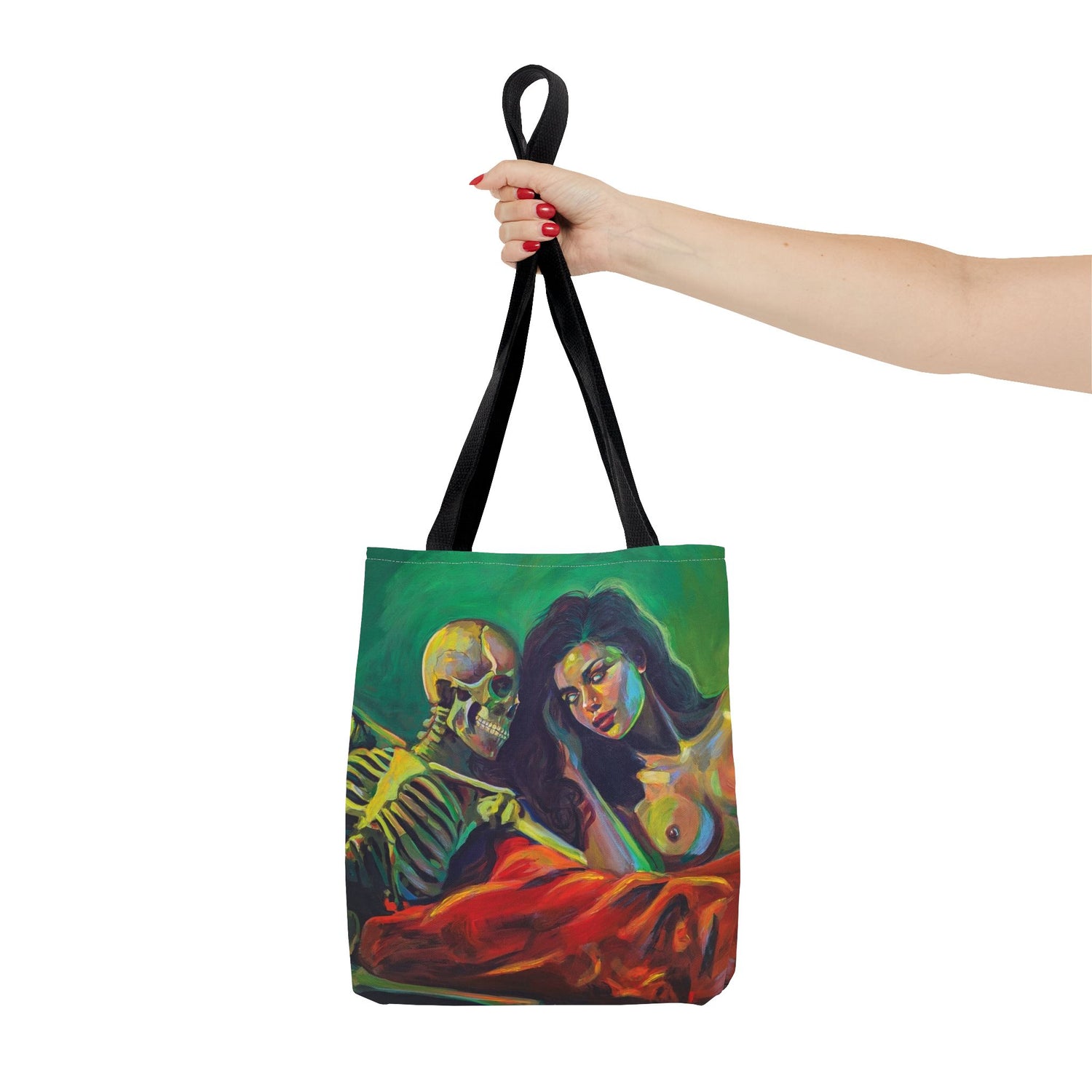 "Death Fucks Us All" Tote Bag
