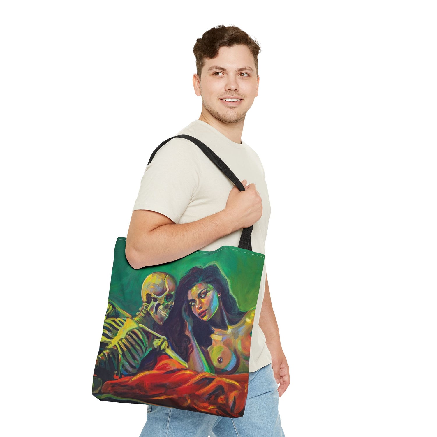 "Death Fucks Us All" Tote Bag