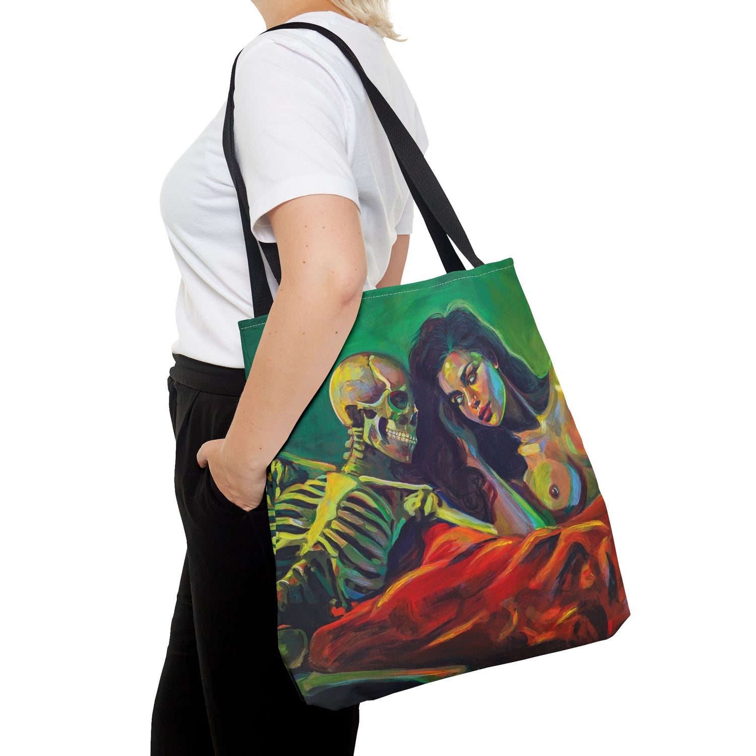 "Death Fucks Us All" Tote Bag