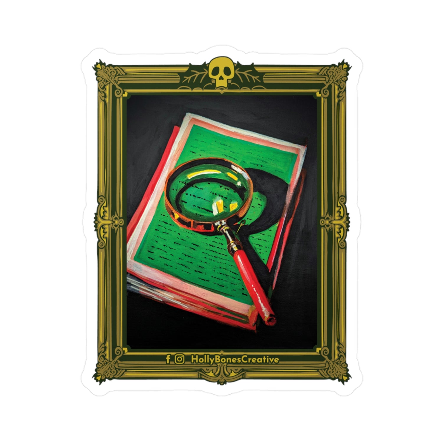 "Magnifying Glass No. 1"  Sticker