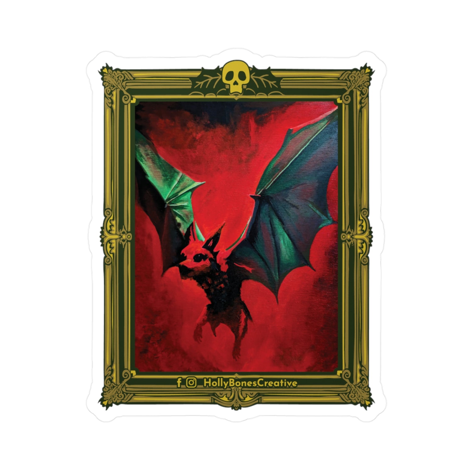 "Batty"  Sticker