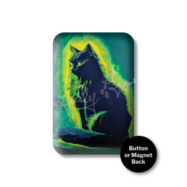 "9 Lives No. 2" Magnet or Button