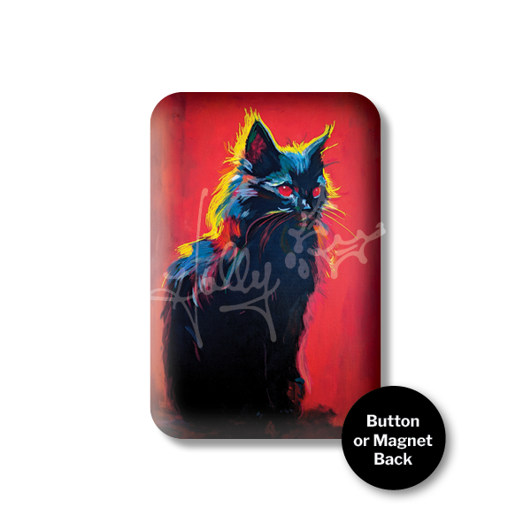 "9 Lives No. 3" Magnet or Button