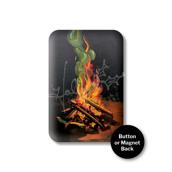 "Campfire" Magnet or Button