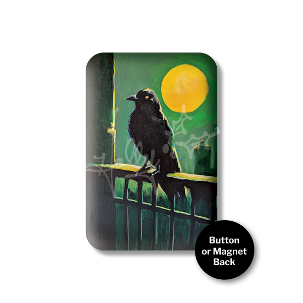 "Crow No. 1" Magnet or Button