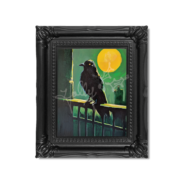 "Crow No. 1" Mini Masterpiece Framed Print