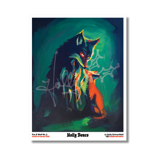 "Fox & Wolf No. 2" 8x10 Print