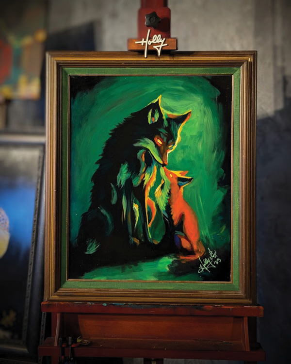 "Fox & Wolf No. 2" Original Painting