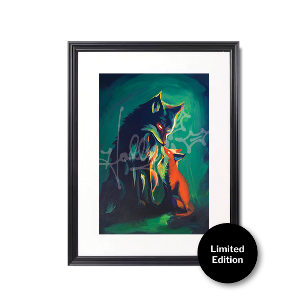 "Fox & Wolf No. 2" Limited Edition Framed Print