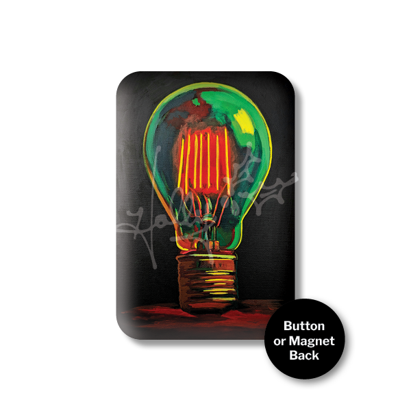 "Light Bulb No. 1" Magnet or Button