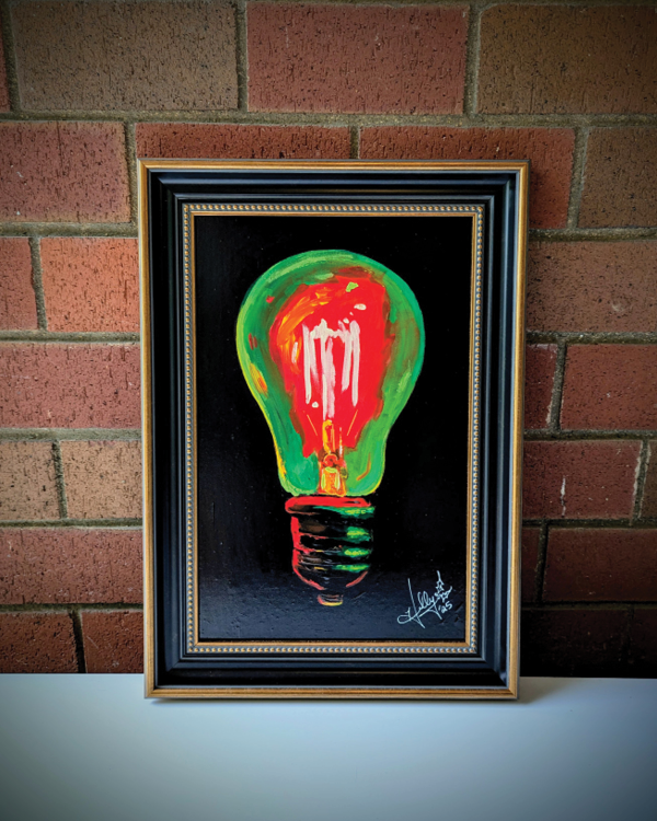 "Light Bulb No. 2" Original Painting