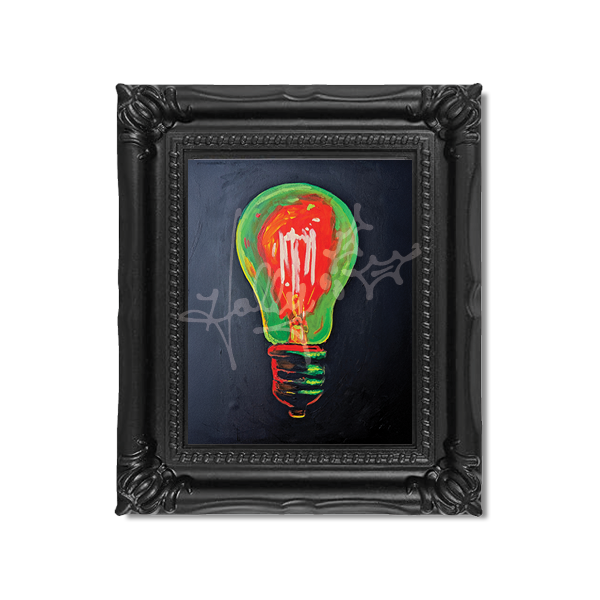 "Light Bulb No. 2" Mini Masterpiece Framed Print