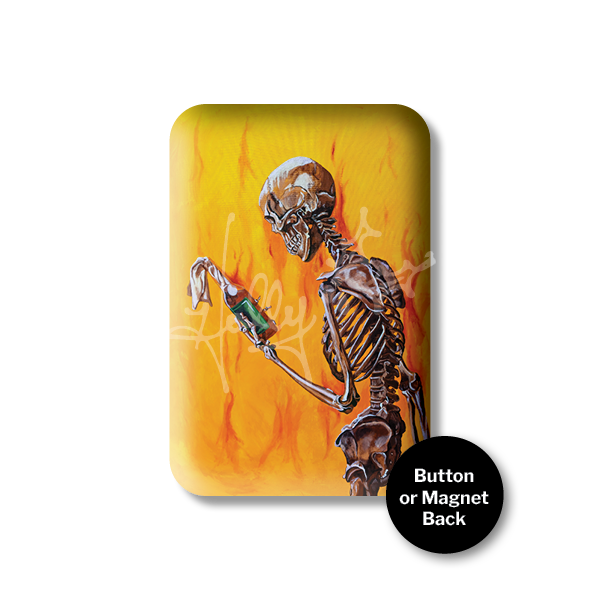 "Molotov" Magnet or Button