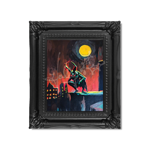 "Mothman No. 1" Mini Masterpiece Framed Print