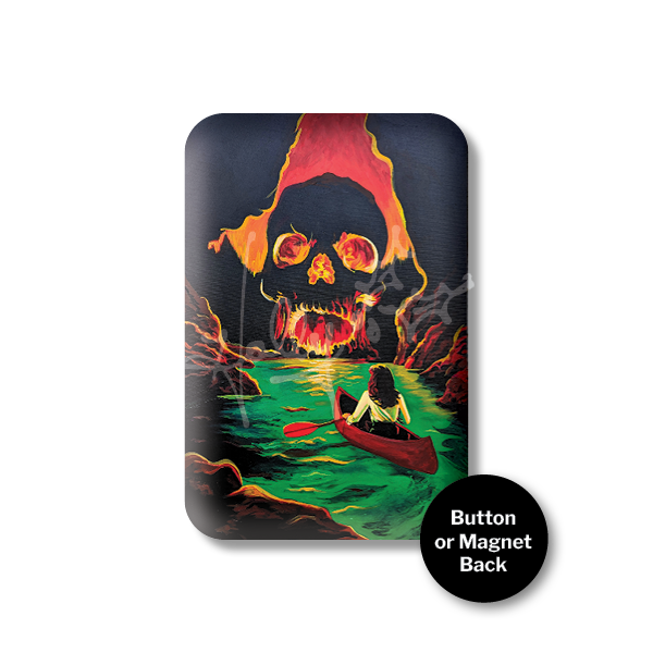 "Mystery At Skull Cave" Magnet or Button