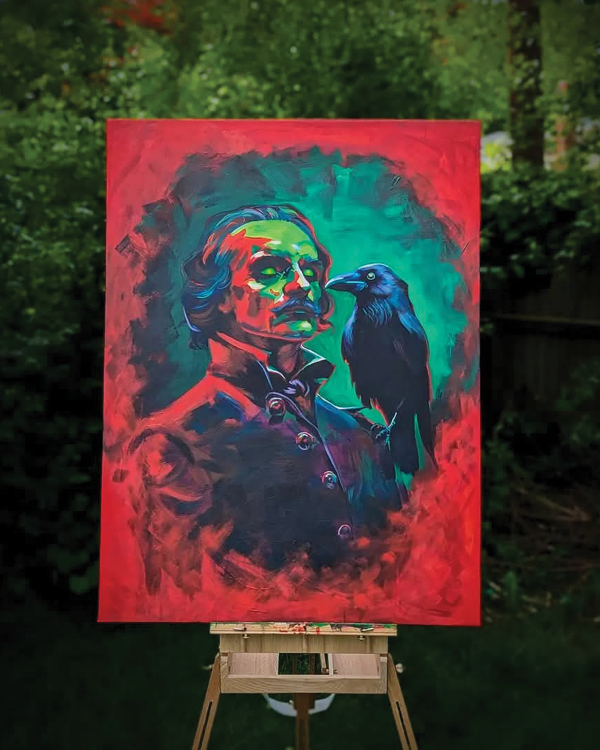 "Poe" Original Painting