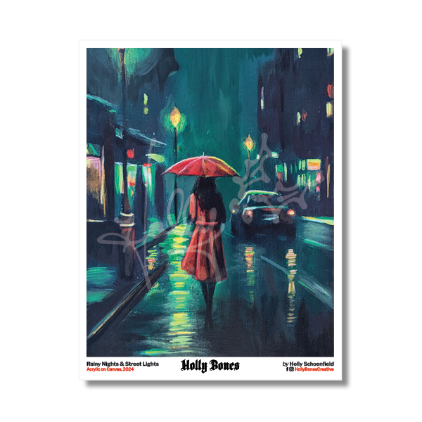 "Rainy Nights & Street Lights" 8x10 Print