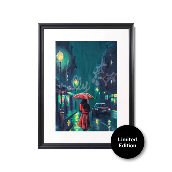 "Rainy Nights & Street Lights" Limited Edition Framed Print