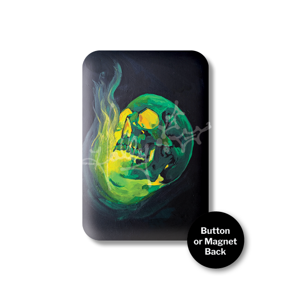 "Skull Spirit No. 1" Magnet or Button