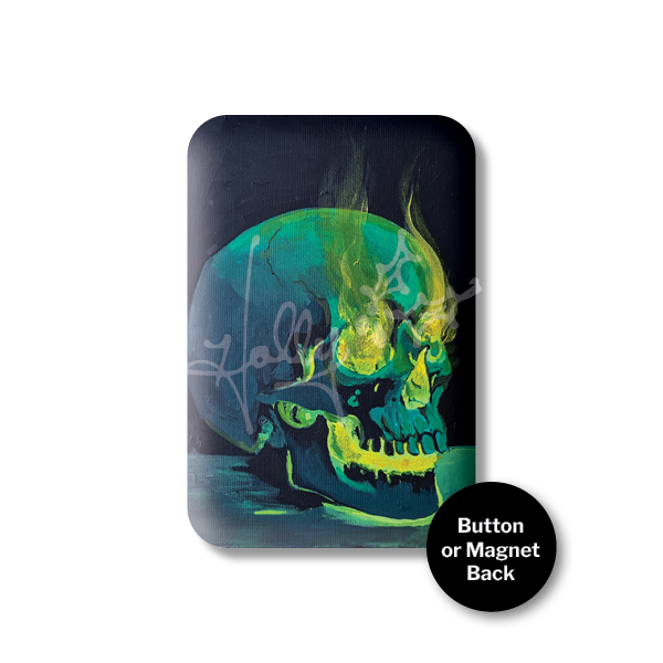 "Skull Spirit No. 2" Magnet or Button