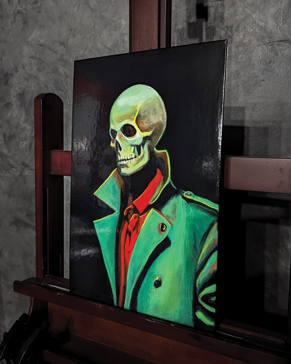 "The Green Coat" Original Painting