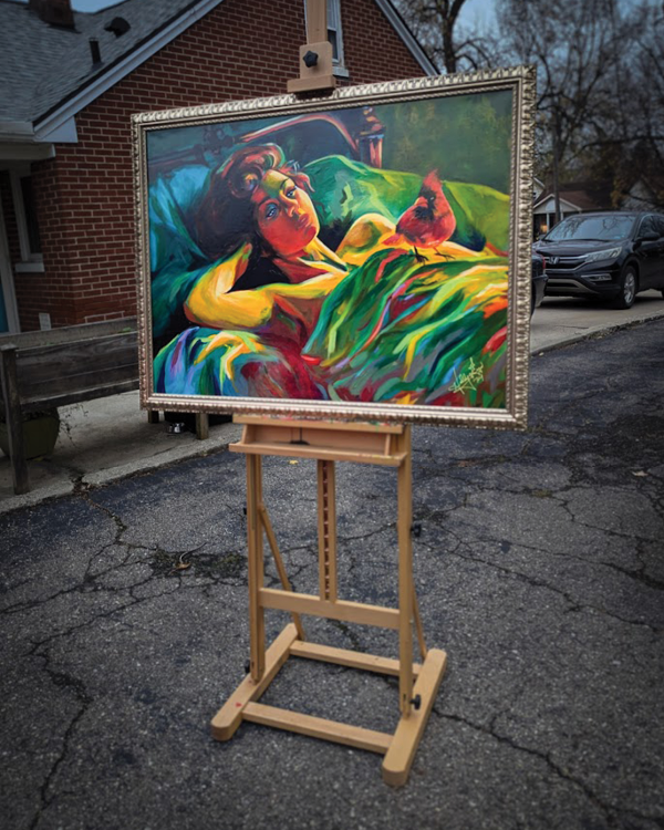 "The Visitor" Original Painting