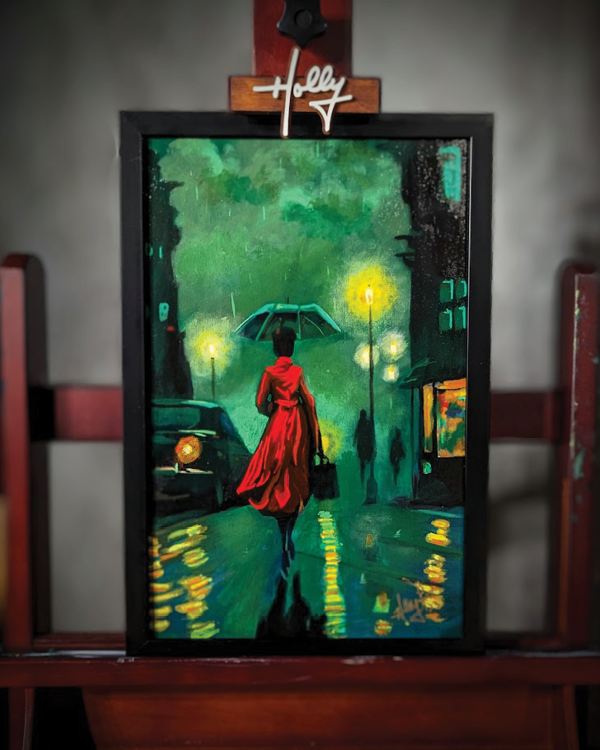 "Working Late" Original Painting