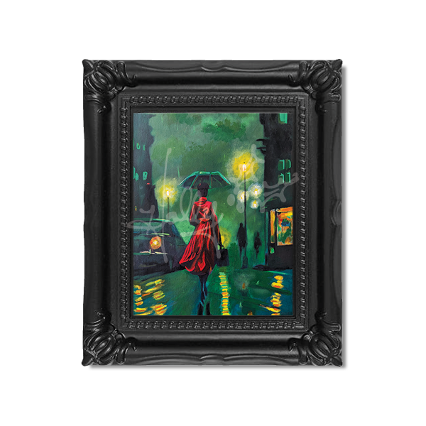 "Working Late" Mini Masterpiece Framed Print
