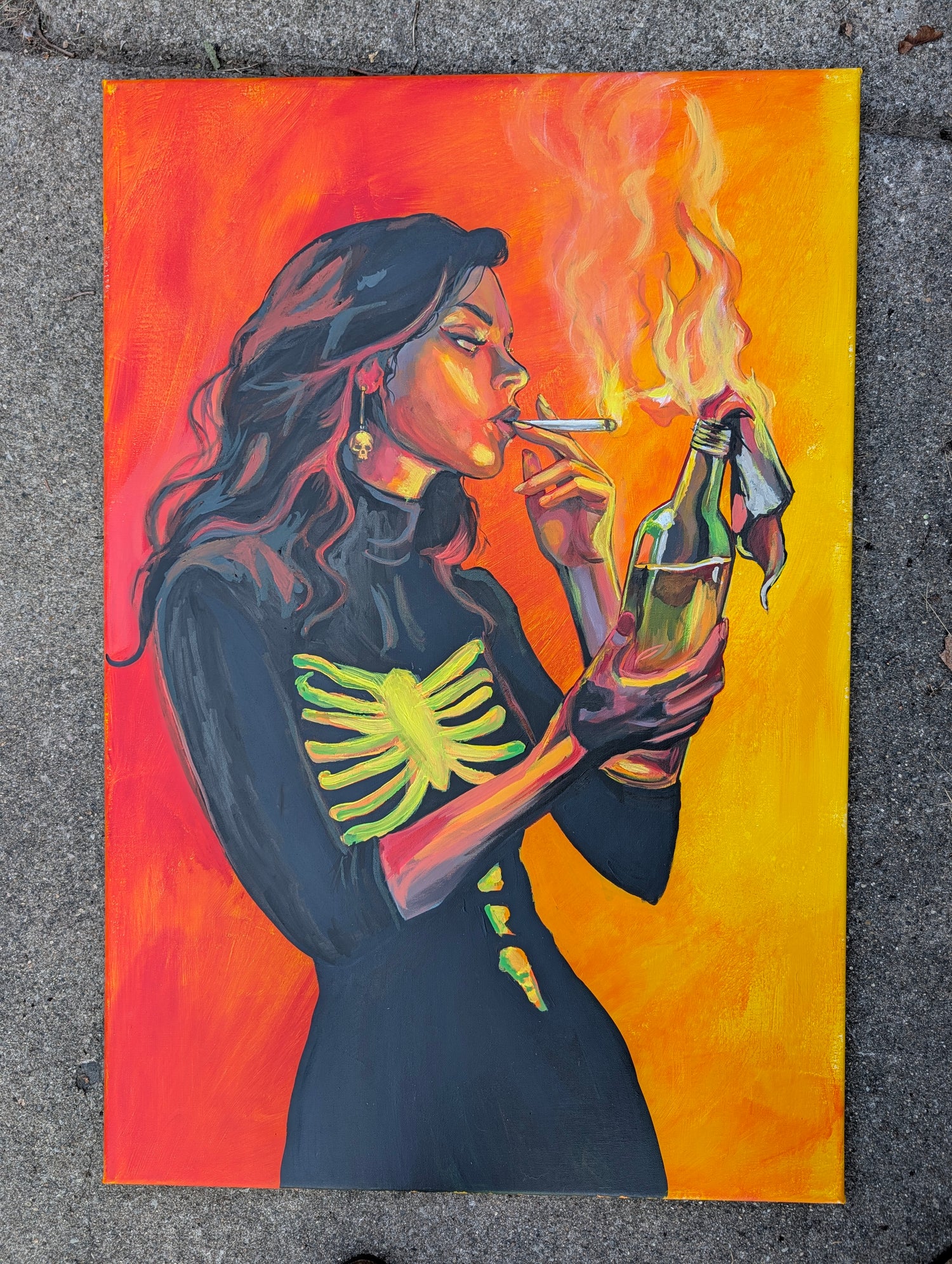 "Smoke 'Em If You Got 'Em" Original Painting