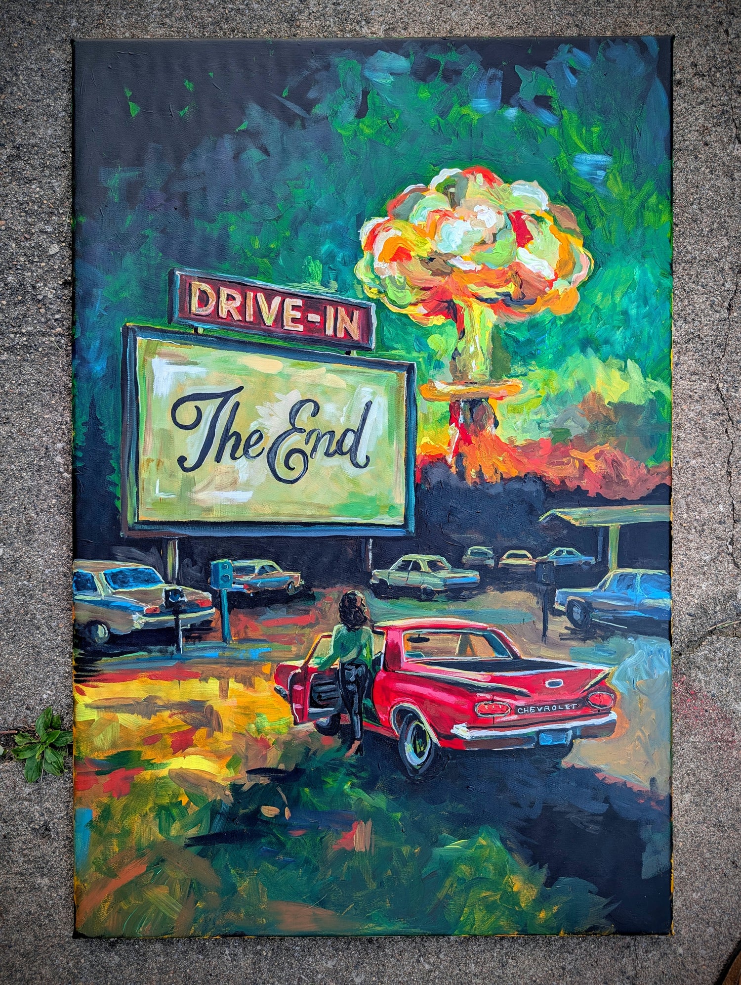 "Left At The End" Original Painting